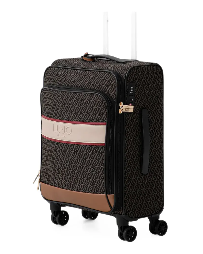 Liu Jo Rollkoffer aus Monogramm-Jacquard - Braun Braun