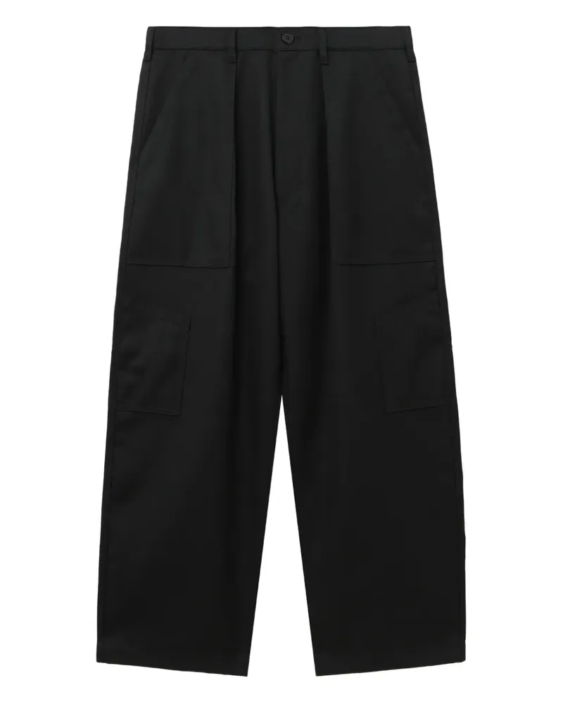 Comme des Garçons Hose mit weitem Bein - Schwarz Schwarz