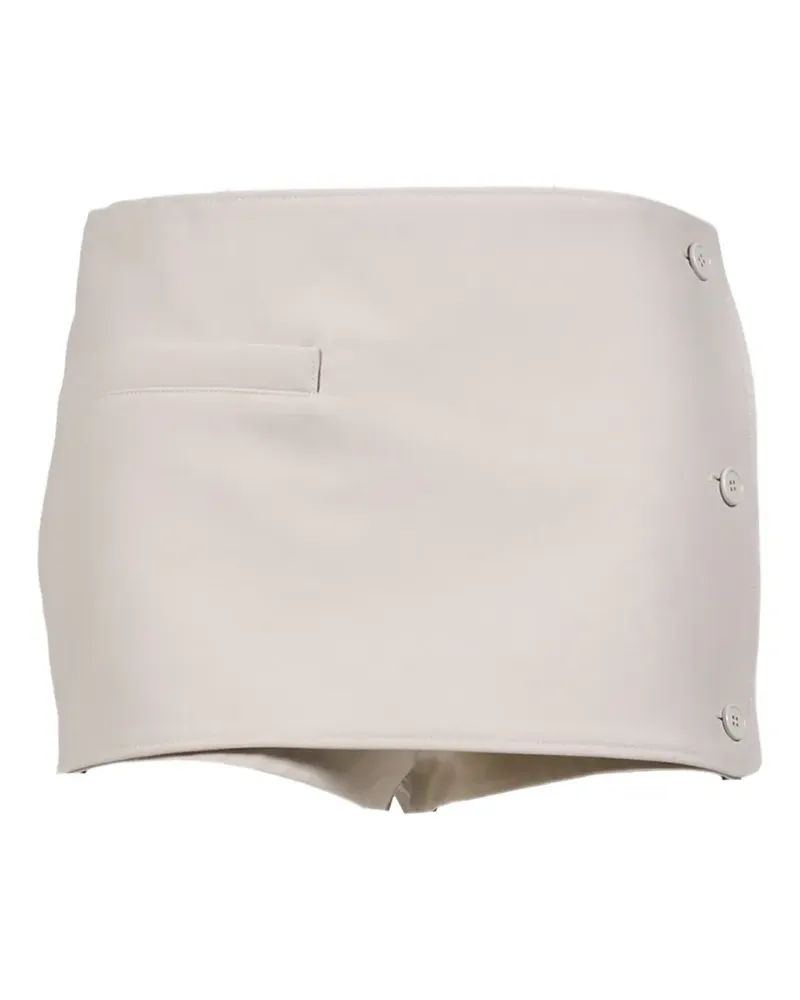 Courrèges Oblique mini skorts - Nude Nude