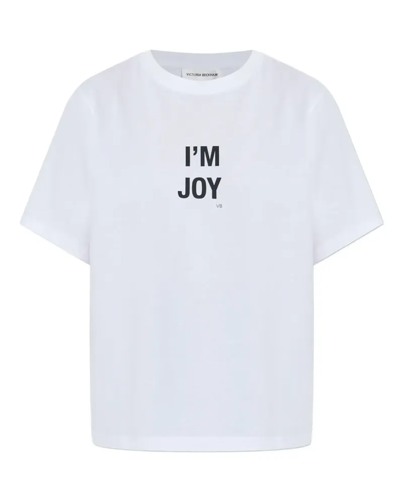 Victoria Beckham T-Shirt mit grafischem Print - Weiß Weiß