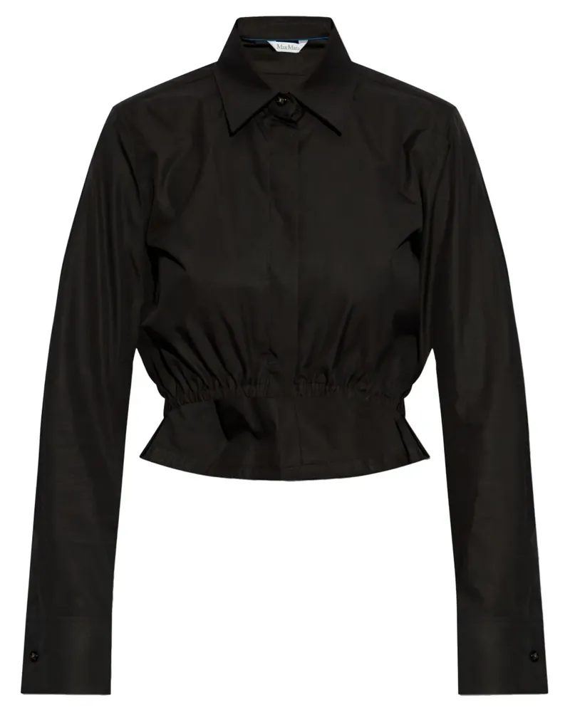 Max Mara Klassisches Hemd - Schwarz Schwarz