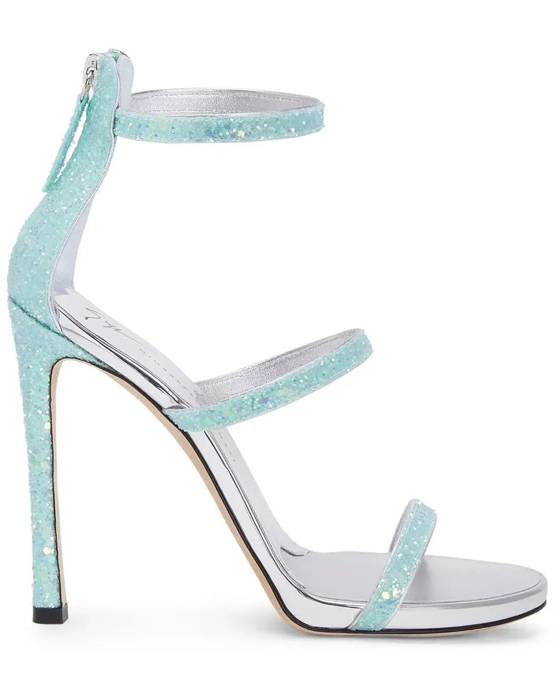 Giuseppe Zanotti Harmony Glitter Sandalen - Grün Grün