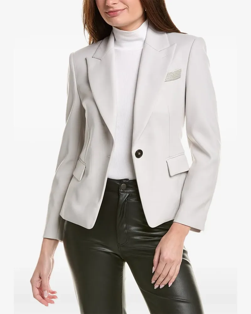 Brunello Cucinelli single breasted blazer - Grau Grau