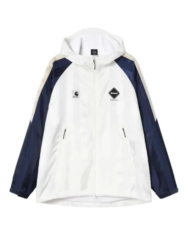 Carhartt WIP x F.C.Real Bristol zip-up hooded jacket - Weiß Weiß