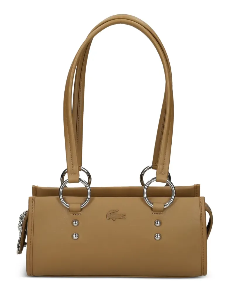 Lacoste Celys Schultertasche mit Nieten und Logo-Prägung - Nude Nude