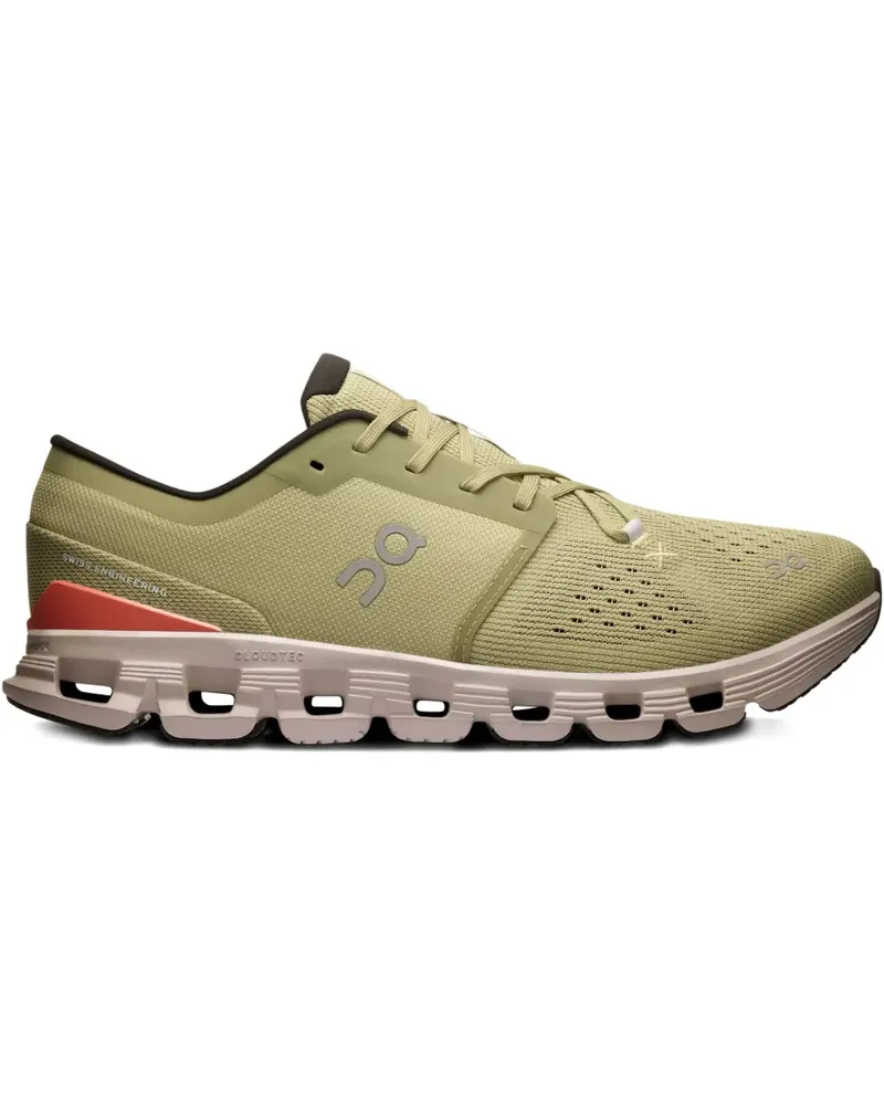 ON Cloud X 4 "Caper/Salmon" Sneakers - Grün Grün