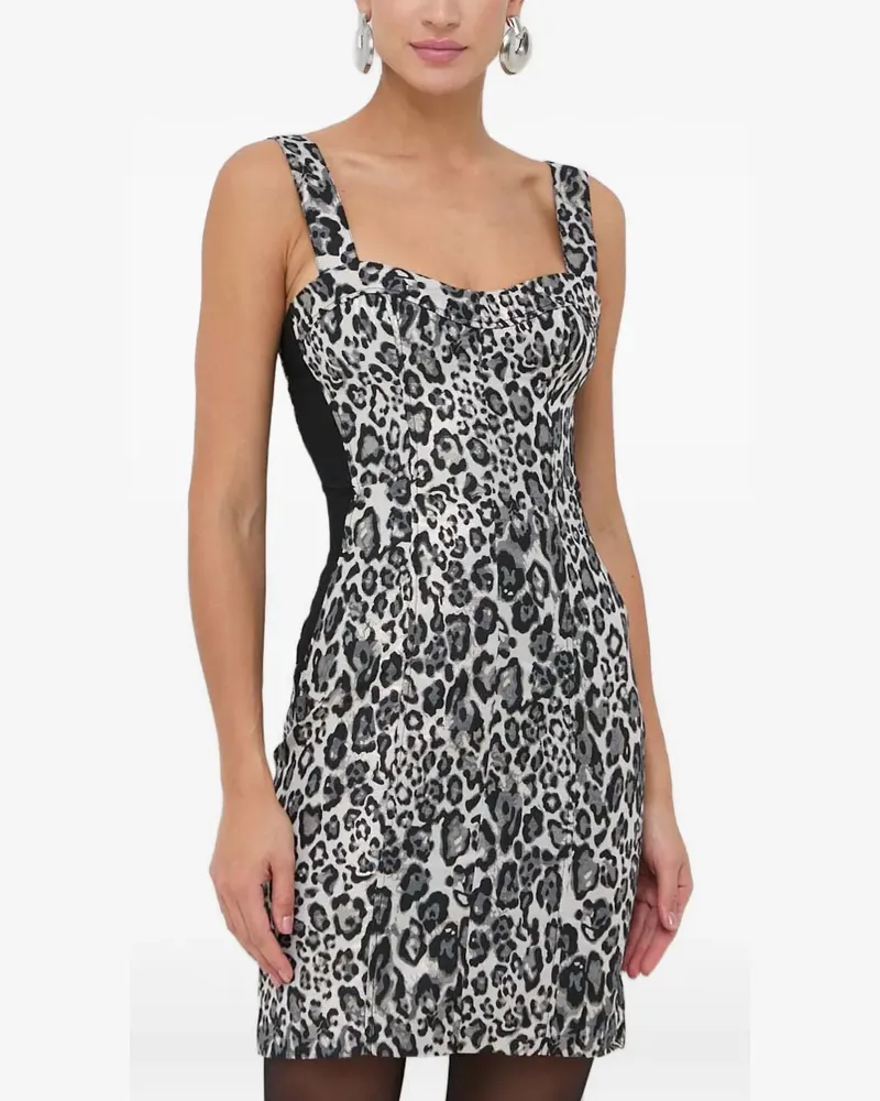 Guess Kleid mit Animal-Print - Grau Grau