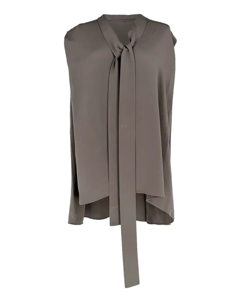 Joseph Batin Bluse mit Schleifenkragen - Grau Grau