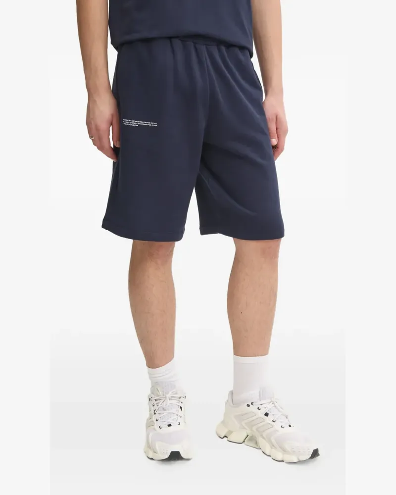 PANGAIA logo-detail pocket shorts - Blau Blau