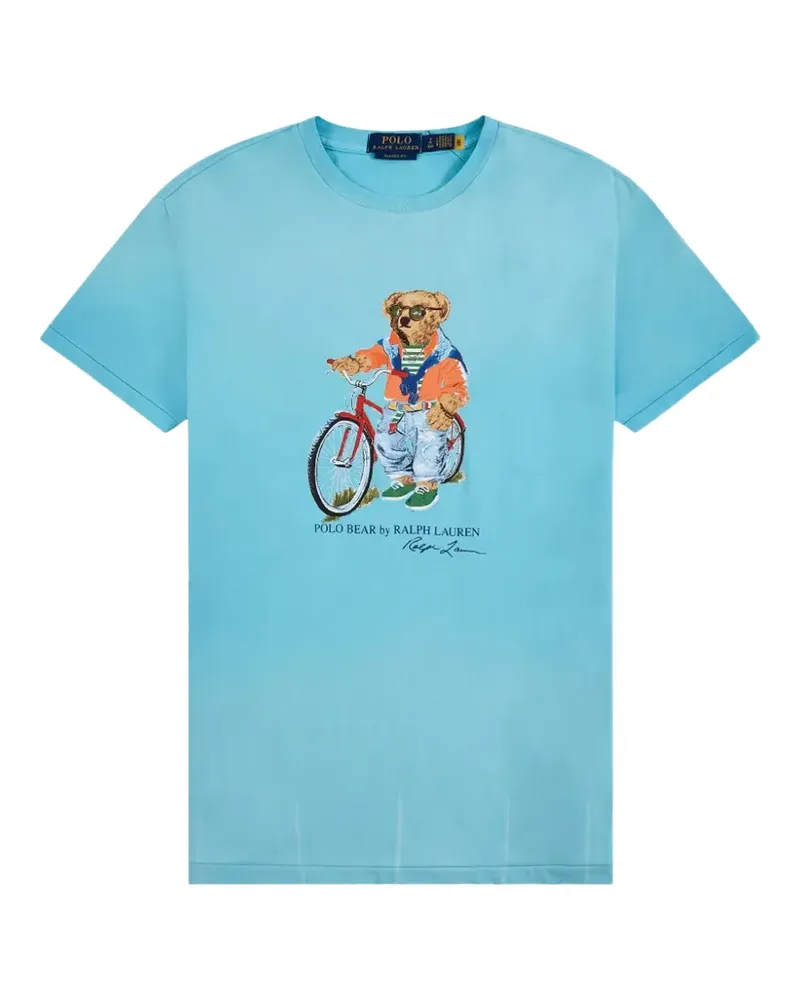 Ralph Lauren T-Shirt mit Polo Bear-Print - Blau Blau
