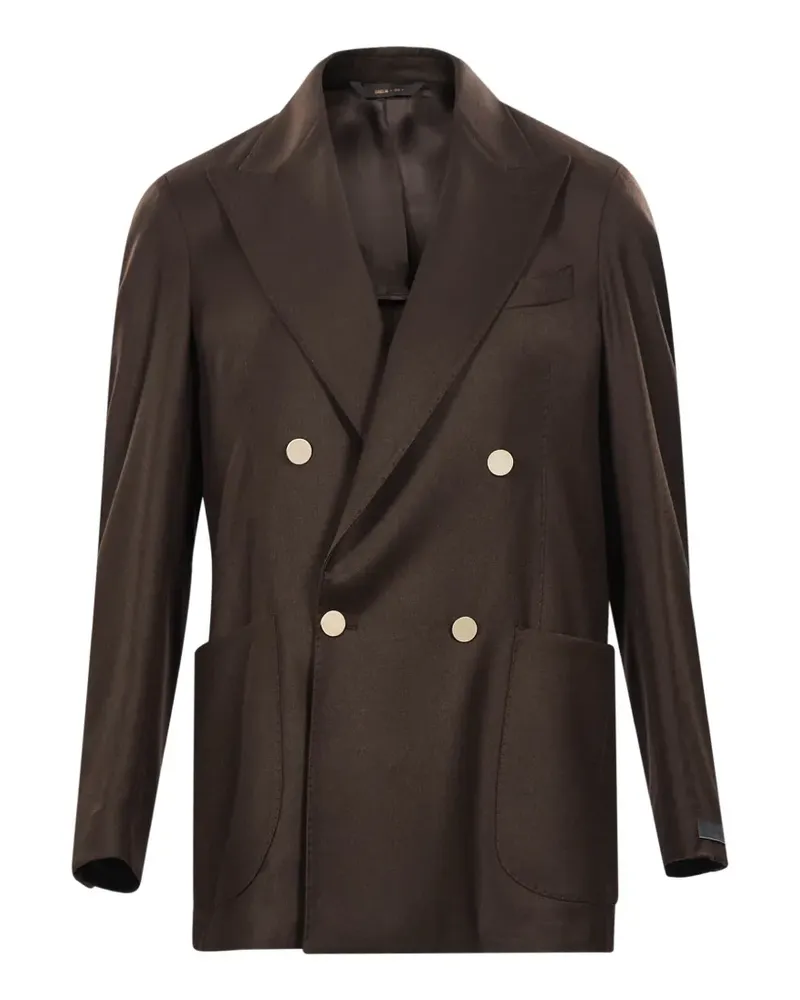 Briglia 1949 double-breasted peak-lapel blazer - Braun Braun