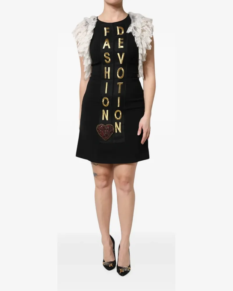 Dolce & Gabbana Fashion Devotion' Kleid - Schwarz Schwarz