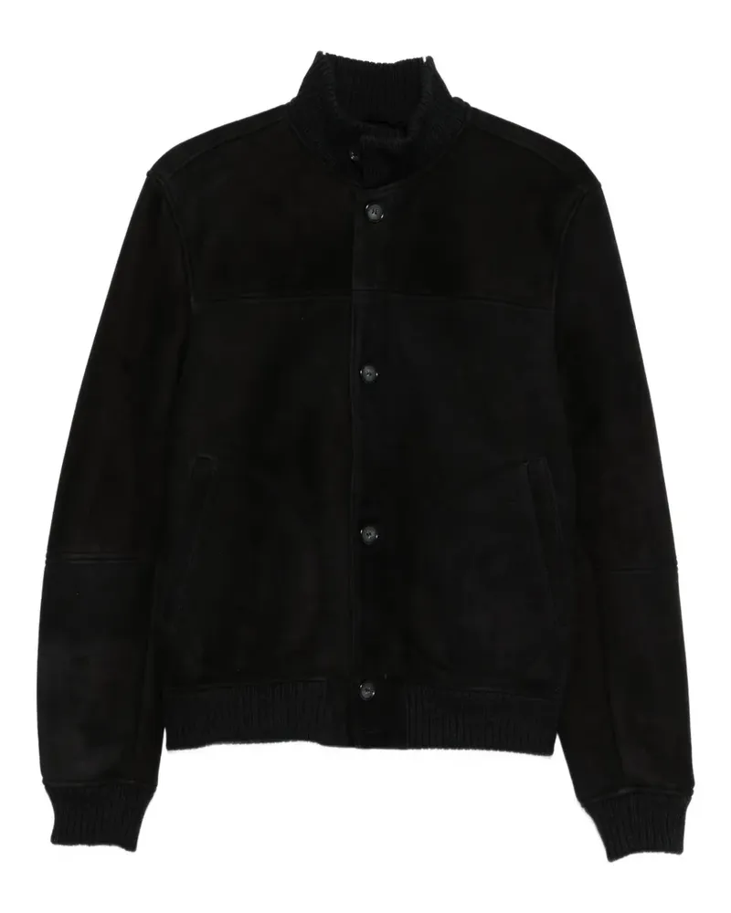 ERALDO suede jacket - Schwarz Schwarz