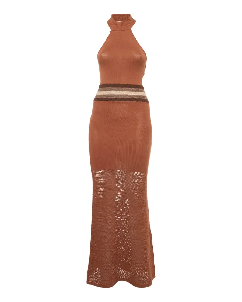 House of Harlow 1960 Naomh crochet maxi dress - Braun Braun