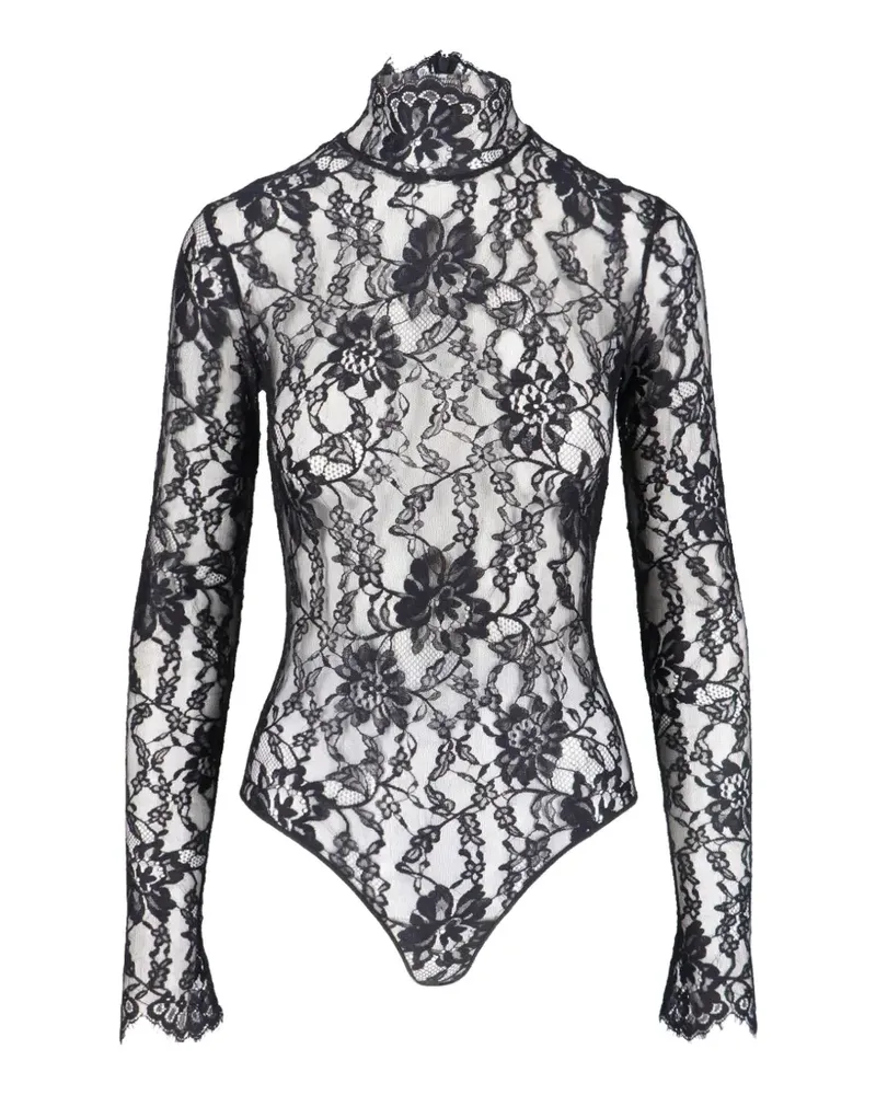Valentino Garavani lace long-sleeves bodysuit - Schwarz Schwarz