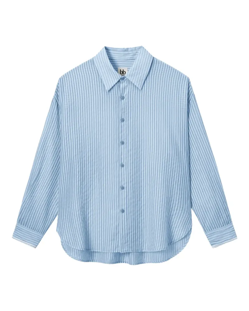 b+ab striped-pattern shirt - Blau Blau