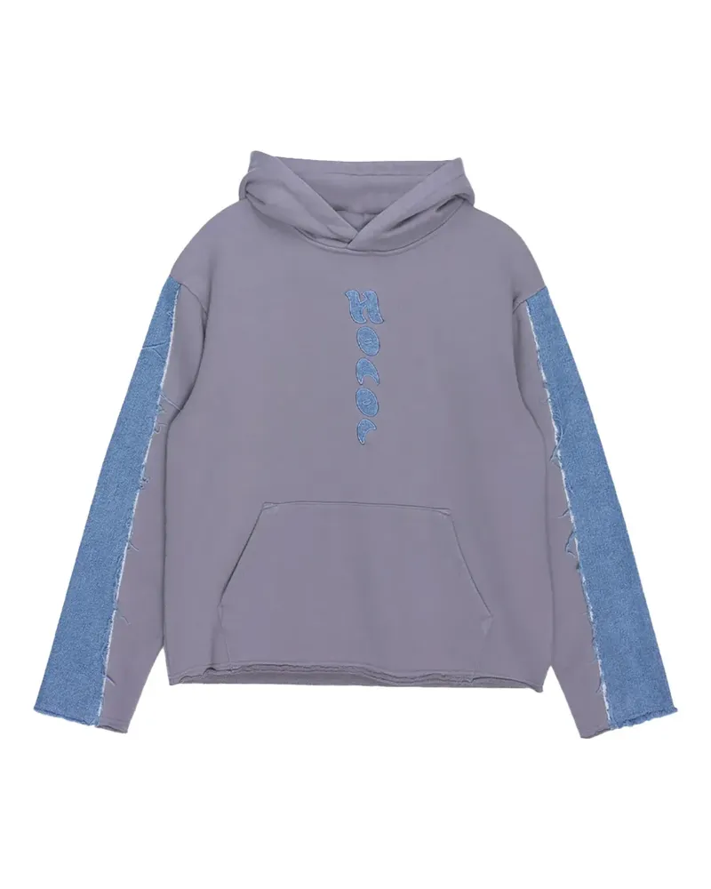 Honor The Gift denim-panel hoodie - Grau Grau