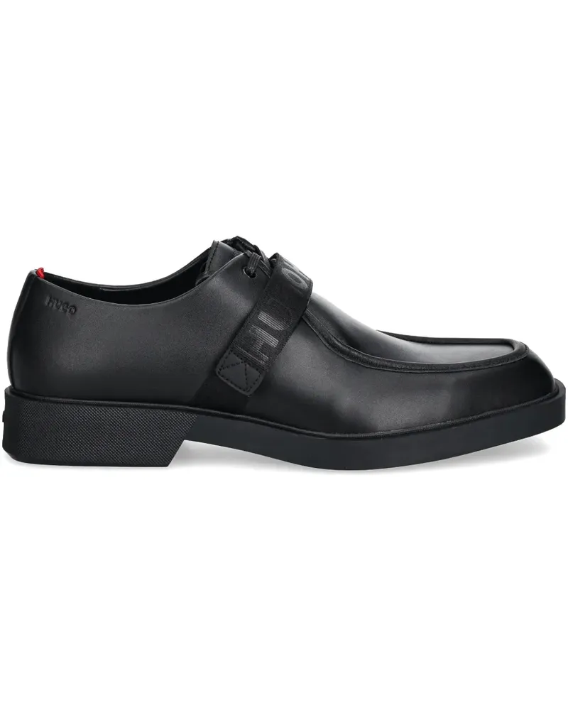 HUGO BOSS Derby-Schuhe aus Leder - Schwarz Schwarz