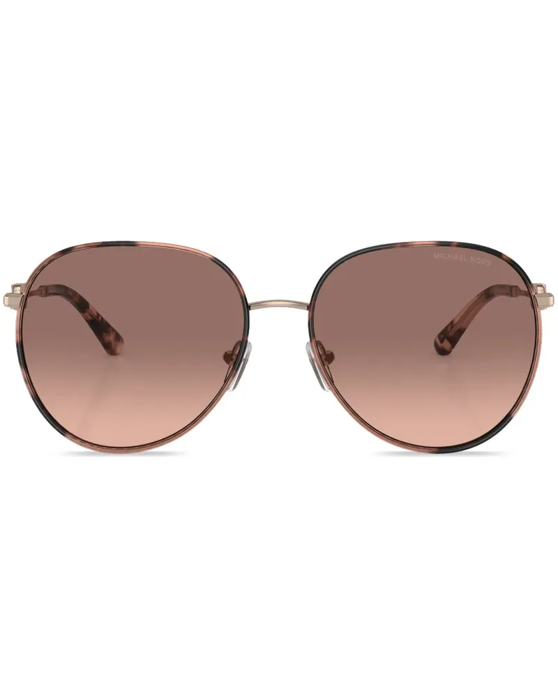 Michael Kors Sonnenbrille mit rundem Gestell - Metallic Metallic