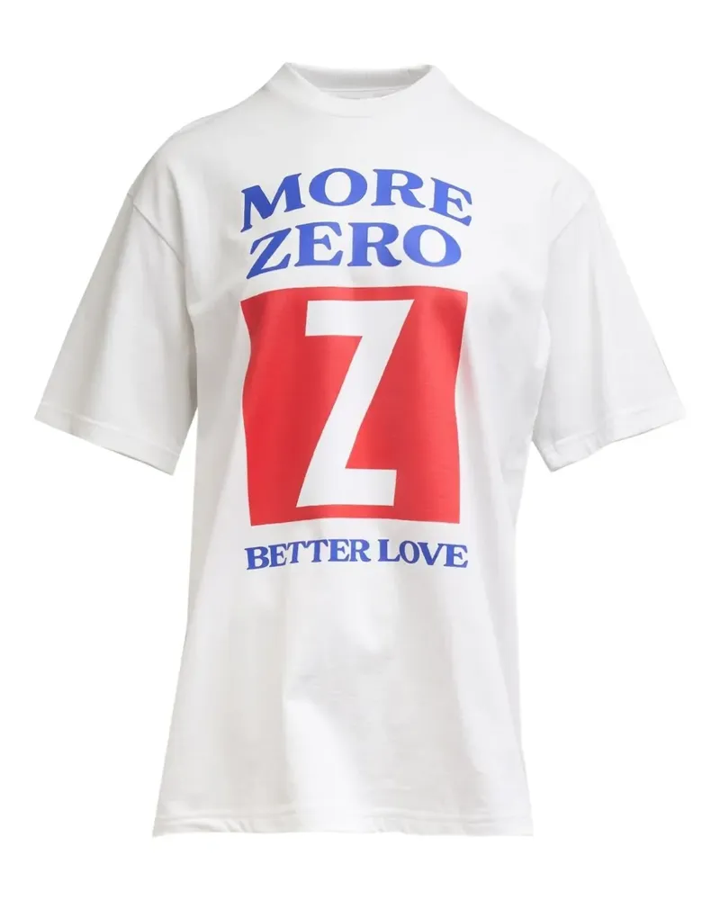 pushBUTTON graphic-print T-shirt - Weiß Weiß