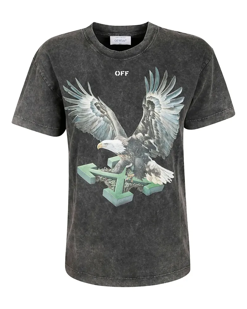 OFF-WHITE T-Shirt mit Adler-Pfeil-Print - Grau Grau
