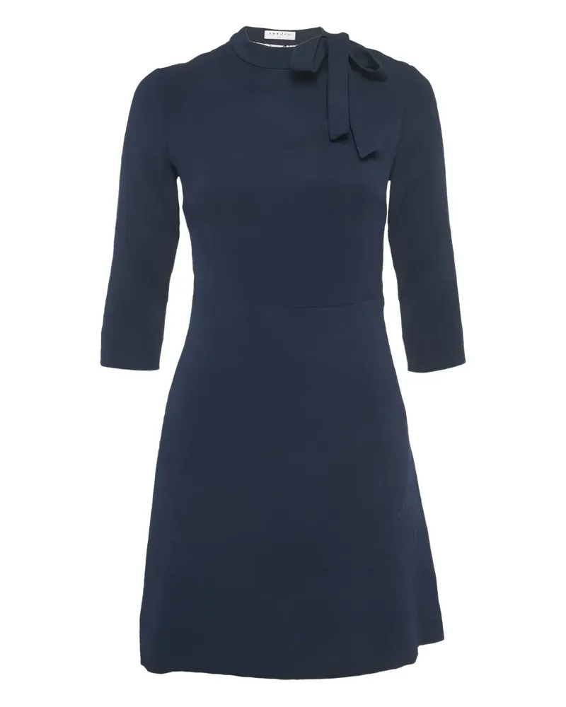 Sandro Jovane lace tie mini dress - Blau Blau