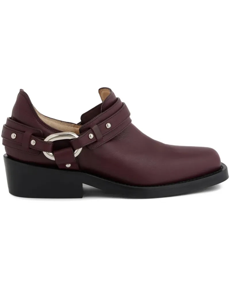 Paco Rabanne XL Link biker ankle boots - Rot Rot