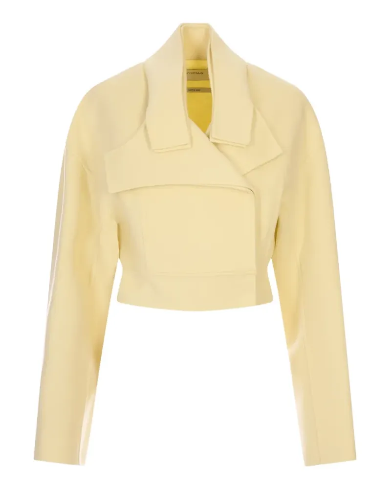 SPORTMAX wool cropped jacket - Gelb Gelb