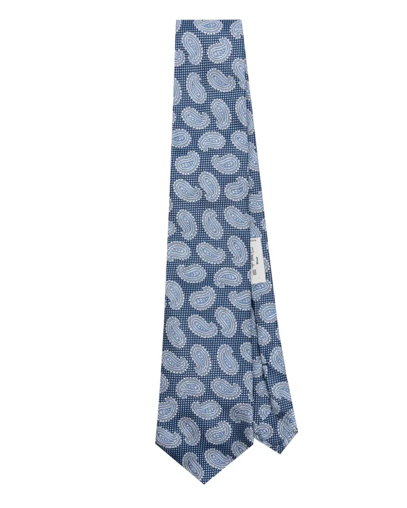Etro Krawatte aus Seide - Blau Blau
