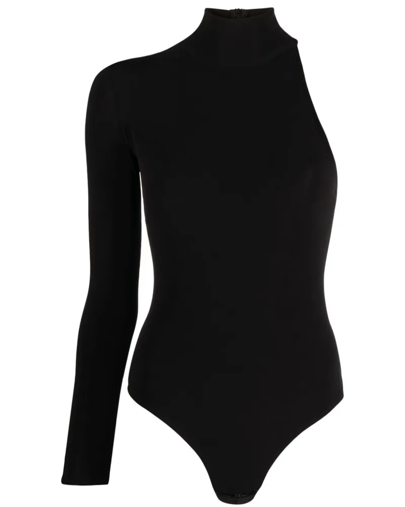 ATU Body Couture Asymmetrischer Body - Schwarz Schwarz