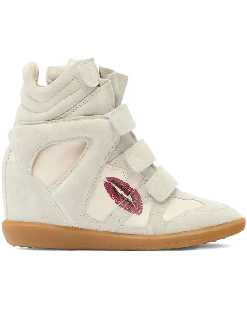 Isabel Marant Bekett Sneakers mit Lippenmotiv 50mm - Nude Nude