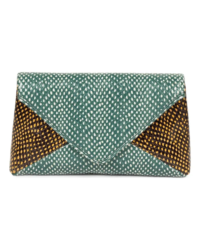 Dries van Noten Clutch mit Kuvertform - Grün Grün