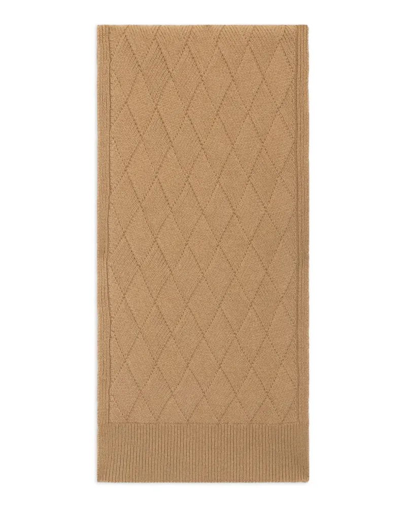 Malo diamond-pattern scarf - Braun Braun