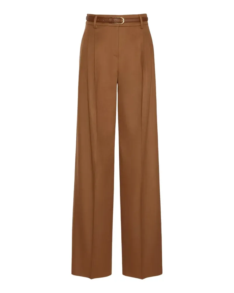Max Mara Hose mit weitem Bein - Braun Braun