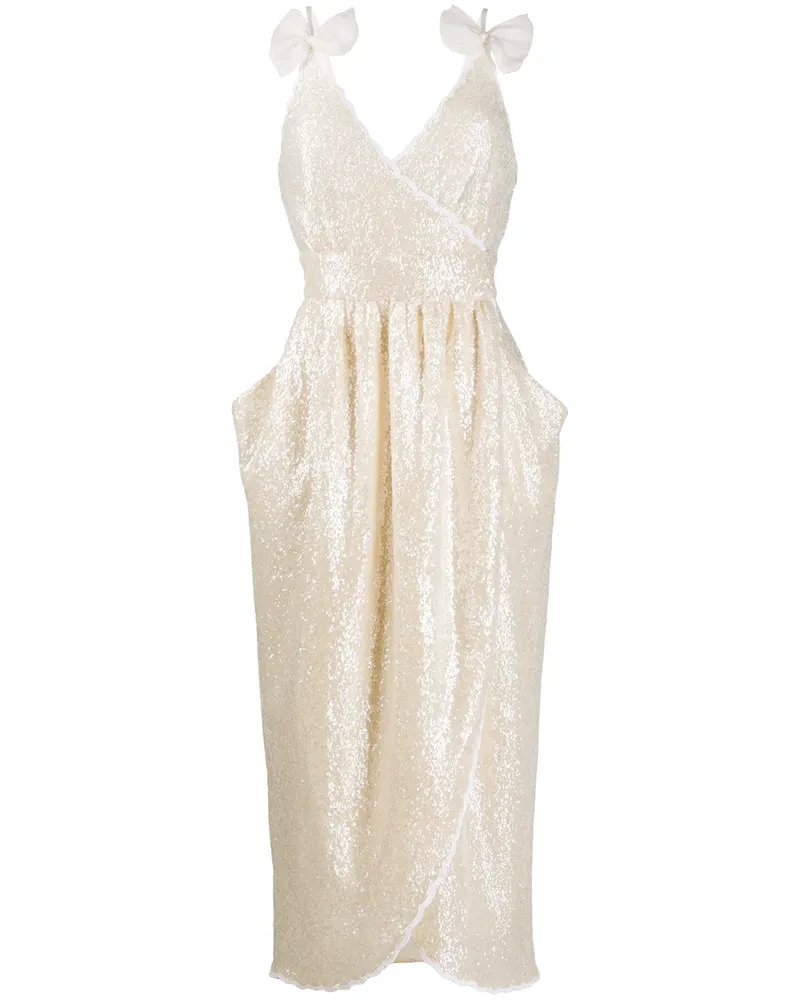 Philosophy Di Lorenzo Serafini Midikleid mit Pailletten - Nude Nude