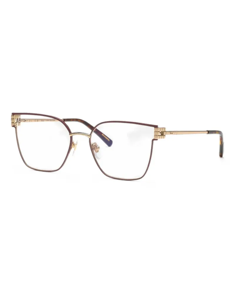 Chopard geometric-frame glasses - Braun Braun