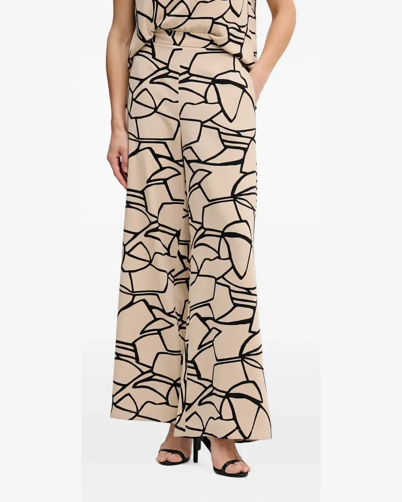 Joseph Ribkoff Palazzohose mit abstraktem Print - Nude Nude