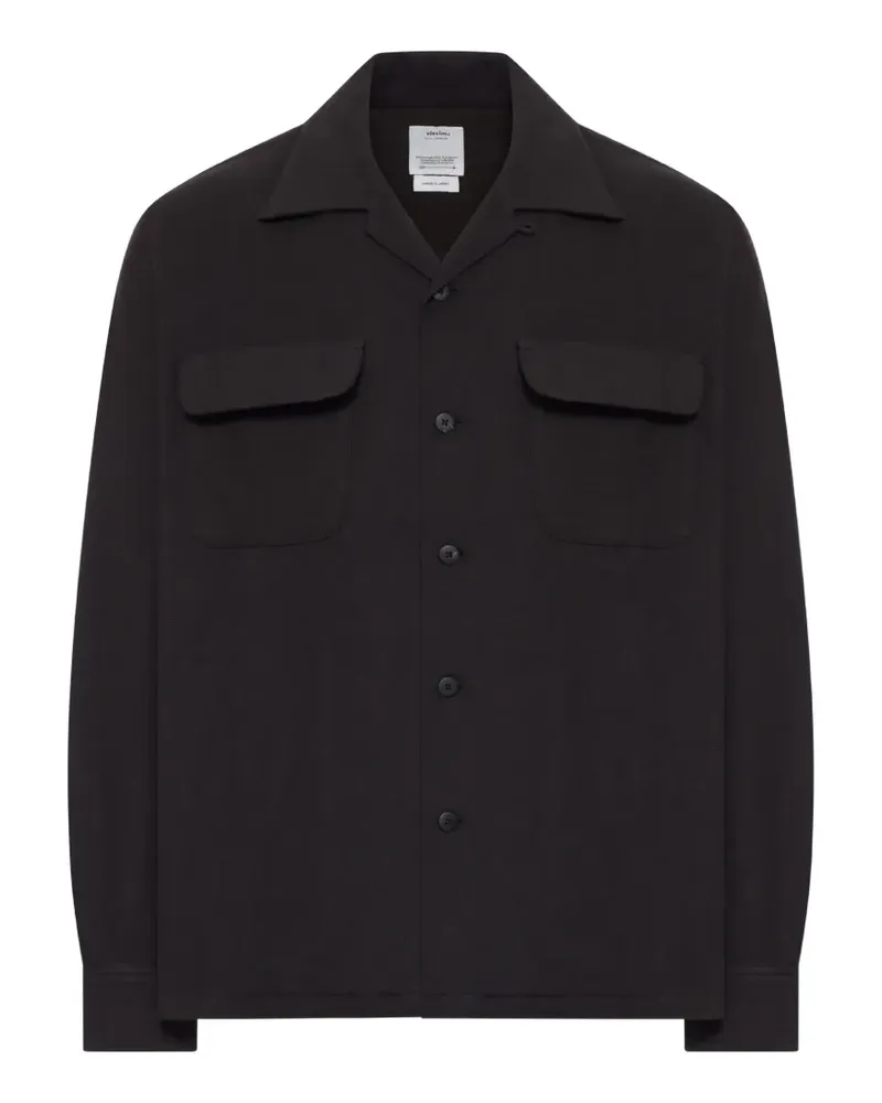 Visvim Hemdjacke mit aufgesetzter Tasche - Schwarz Schwarz