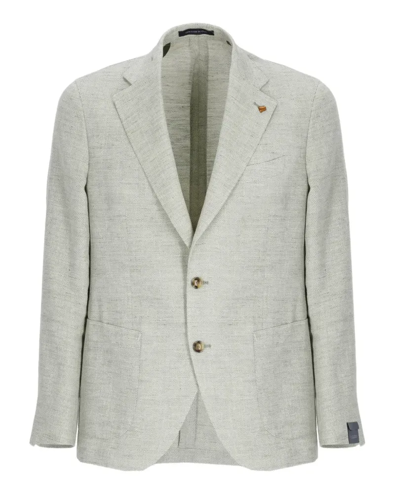 Sartoria Latorre herringbone-pattern notch-lapel jacket - Grün Grün