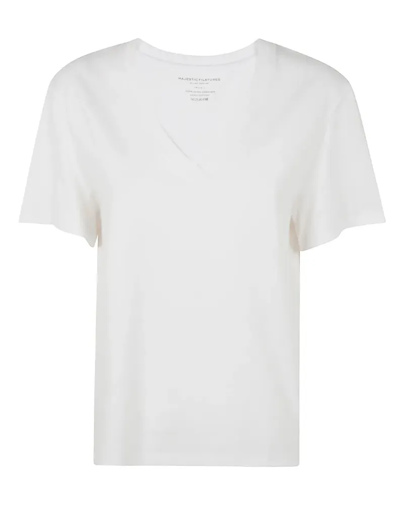 Majestic T-Shirt aus Bio-Baumwolle - Weiß Weiß