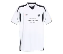 T-Shirt mit grafischem Print - Weiß