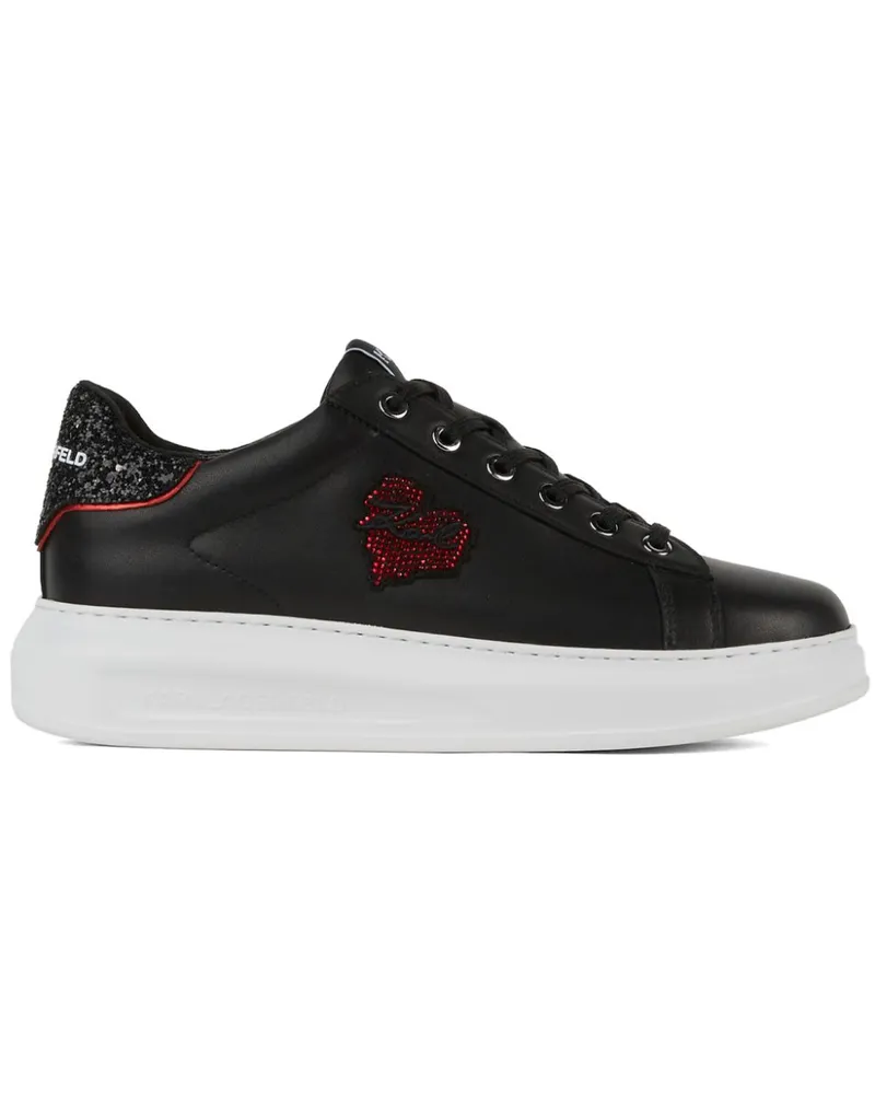Karl Lagerfeld K/Heart Kapri Sneakers - Schwarz Schwarz