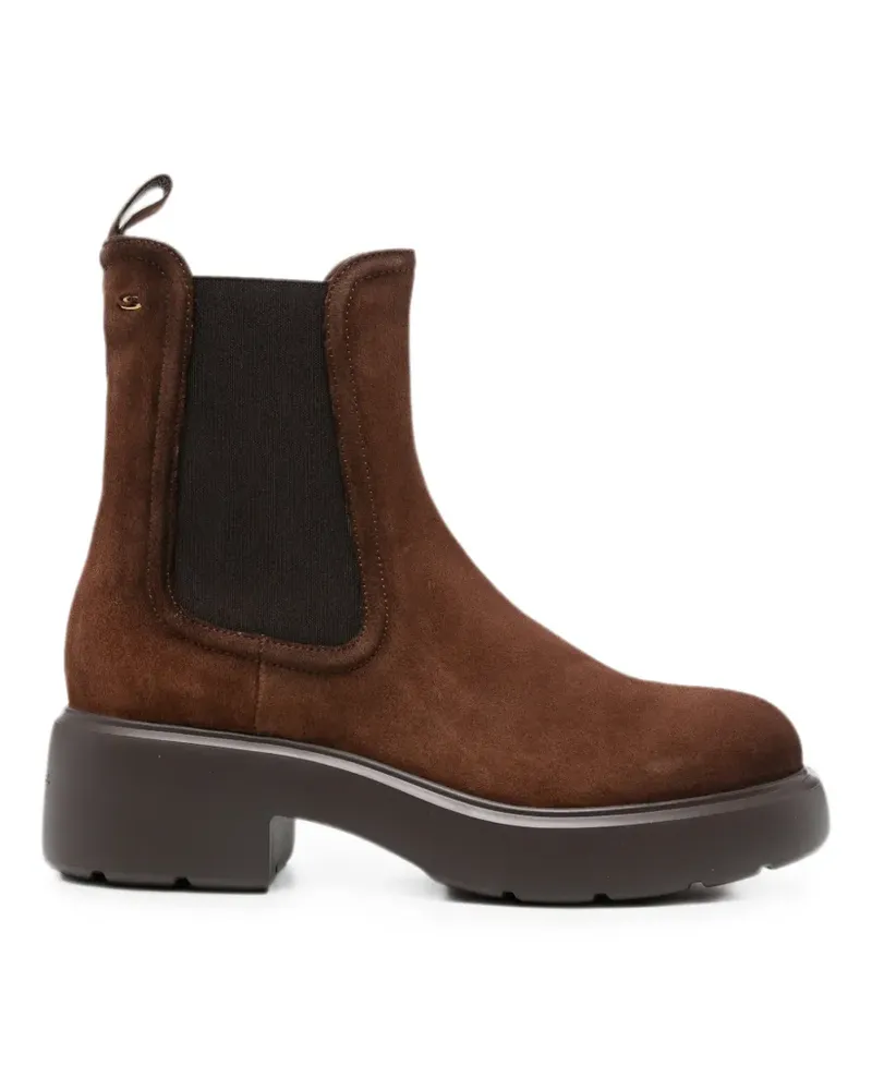 Santoni suede chelsea boots - Braun Braun