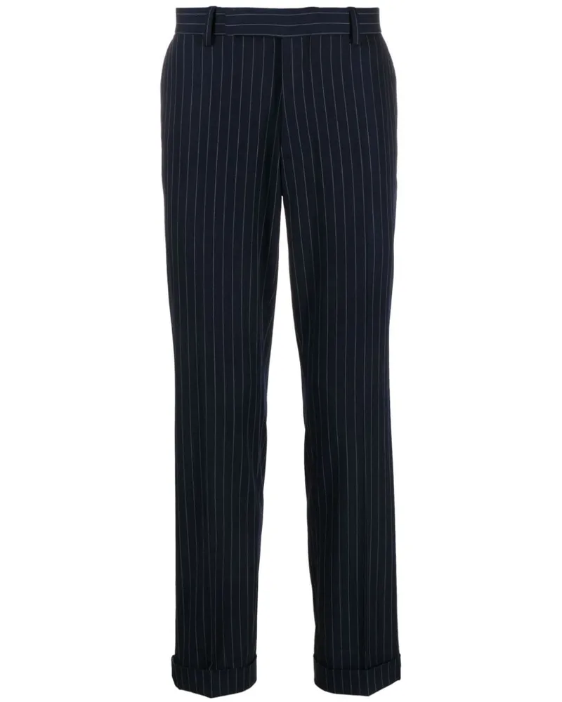 Ralph Lauren Schmale Hose mit Nadelstreifen - Blau Blau