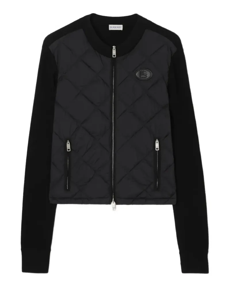 Burberry Gesteppte Fulbrook Jacke aus Nylon und Wolle - Schwarz Schwarz