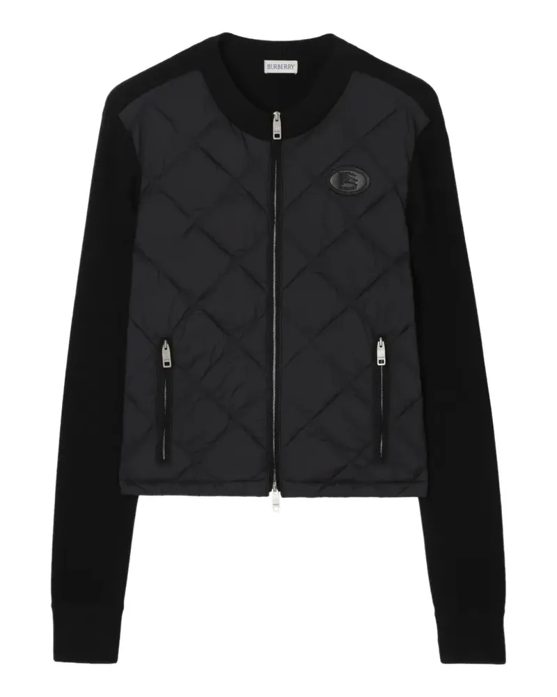 Burberry Steppjacke aus Nylon und Wolle - Schwarz Schwarz