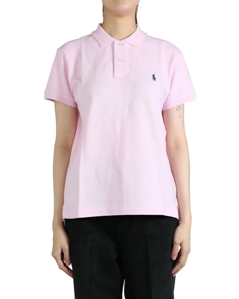 Ralph Lauren Polo Pony motif polo top - Rosa Rosa