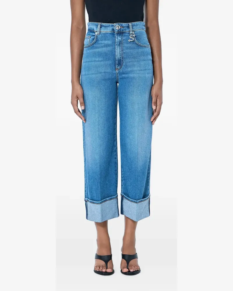 SPORTMAX Cropped-Jeans - Blau Blau