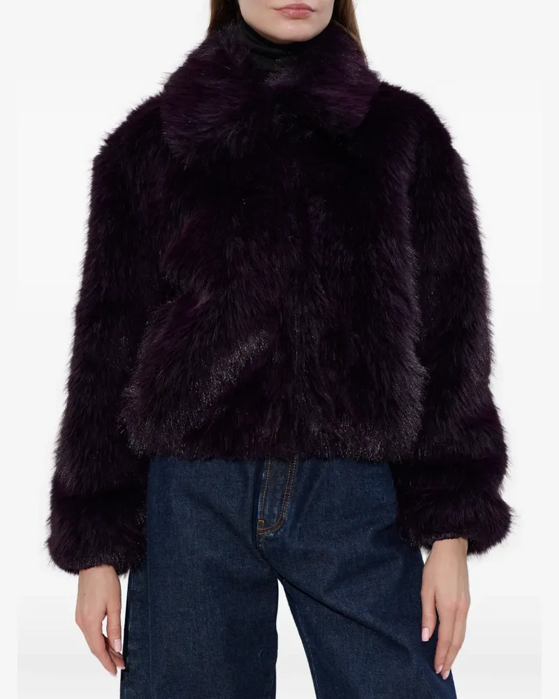 Kate Spade faux-fur collar jacket - Violett Violett