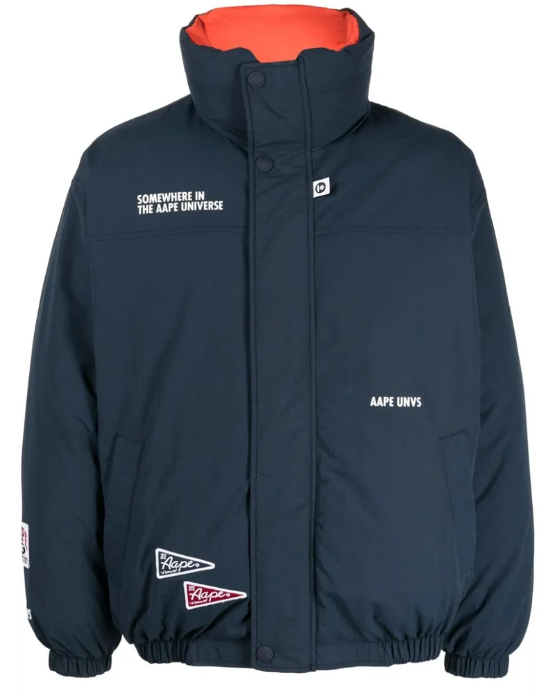 BAPE Wendbare Jacke mit Stehkragen - Blau Blau